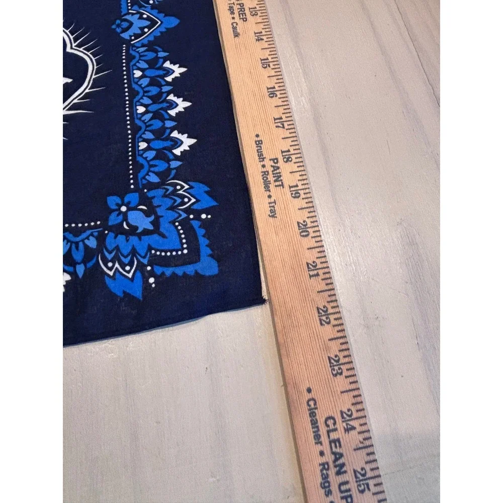 Deep Eddy Vodka Bandana Navy Blue Paisley Austin Original Austin Texas 21x21